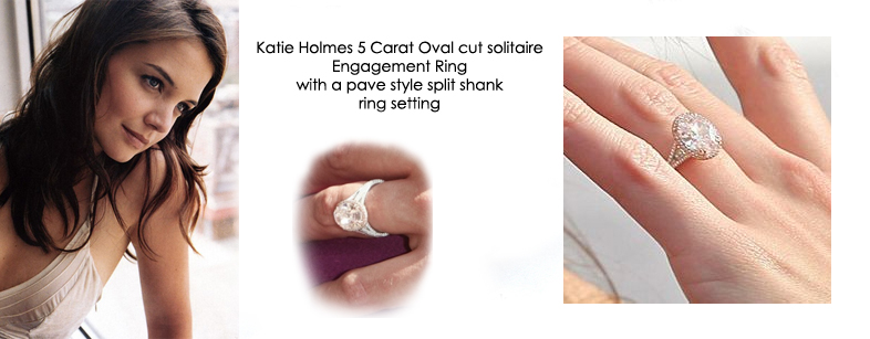 Oval engagement rings katie holmes